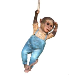 Garden Hanging Sculpture Water Resistant Funny Miniature Animal Resins Ornament For Indoor and Outdoor Display Decors