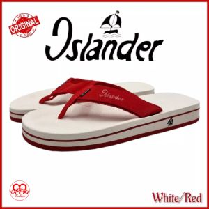 Islander White/Red Mens non-slip rubber soles authentic and original slippers/flipflops (Makapal)