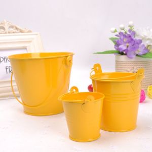 COUPLECOL Đồng quê Chậu hoa sắt Nghệ thuật sắt Thiếc Xô nước bằng thiếc Đồ trang trí Xô tưới nước Mini Mô hình thùng hoa Cắm hoa