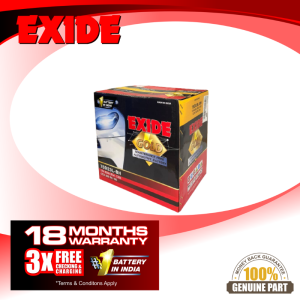 EXIDE GOLD 75D23L-BH - INDIA NO.1 BATTERY 18 MONTHS WARRANTY 3X CHARGING & CHECKING