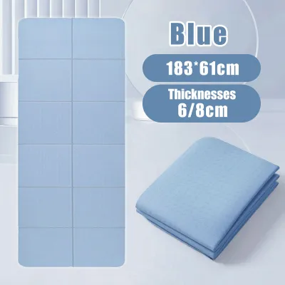 FUYOGI Foldable Yoga Mat Anti-slip Lightweight Travel Folding Yoga Mat 6MM/8MM Easy Carry Student Nap Nap mat