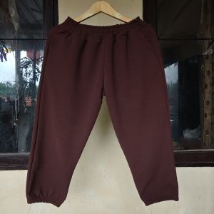 COD✅Realpict L-XXL BB 48-70 kg JOGGER 7/8 Melar Nyaman CREPE PREMIUM Saku Ada Variasi Minimalis