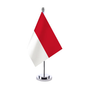 Bendera merah putih + tiang meja satu set / Stand Tiang Bendera / bendera meja indonesia