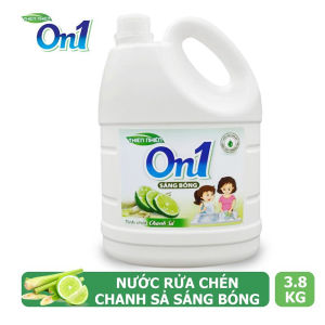 NƯỚC RỬA CHÉN ON1  CHANH XẢ/KIWI  3.5KG