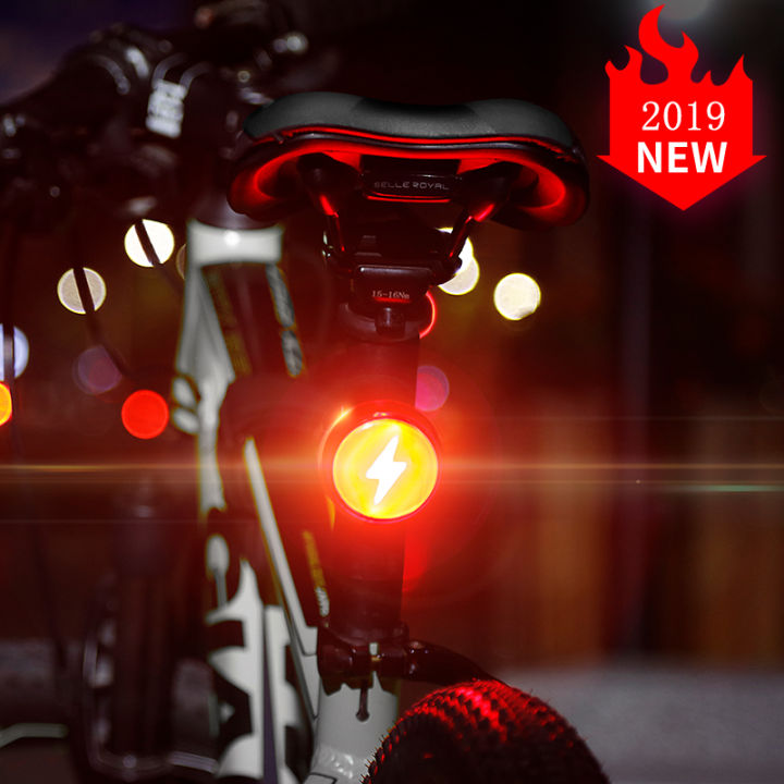 Speed RUN Waterproof USB Rechargeable Bike Tail Light, Ultra Bright Bicycle  LED Taillight IPX5 Waterproof with Modes Cycling Safety Rear Flashlight 