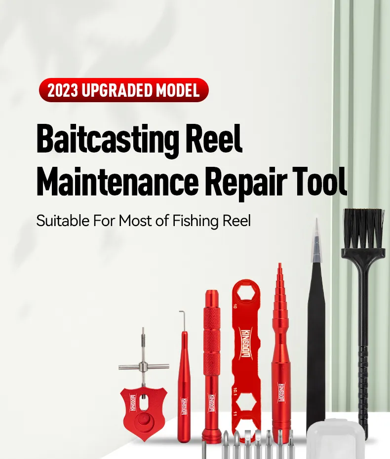 Kingdom Fishing Reel Care Repair Maintenance Kit + Fishing Reel