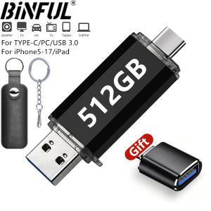 512GB OTG USB Flash Drive USB 3.0 Type C For iPhone ipad 128GB 256GB Pendrive Samsung Huawei Xiaomi Android Laptop Memory Stick2026