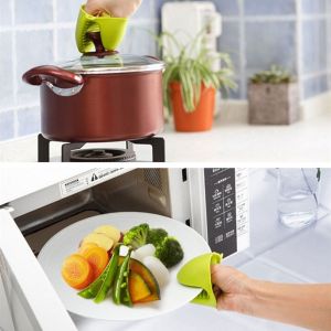 Kitchen Heat Resistant Silicone Glove Grip Oven Pot Holder Baking BBQ Cook Mitt