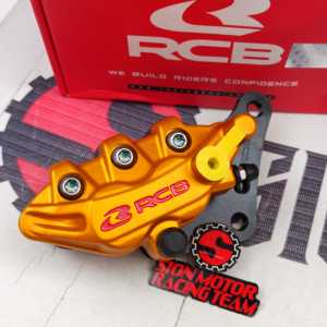 Brake Caliper / Kaliper Rem Cakram Depan RCB Racing Boy Original S Series Yamaha NMAX / Aerox / R15 Gold