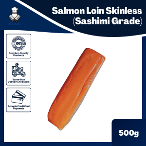 Salmon Loin Skinless (Sashimi Grade) (The Fat Butcher)