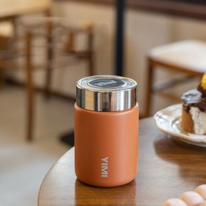 FIGHTINPC Cách nhiệt Cốc giữ nhiệt bằng thép không gỉ Mini Chống rò rỉ Thép không gỉ 316 Chai nước giữ nhiệt mini Sáng Tạo Mini Bình chân không cầm tay 230ml Súp cháo