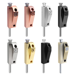 Bathroom Toilet Shop Ground Lock Framed Glass Door Lock Aluminum Alloys Double Door Floor Latches Easy to Install