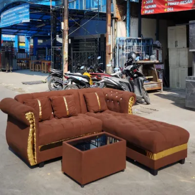 Sofa L Lis Gold / Sofa Selonjor