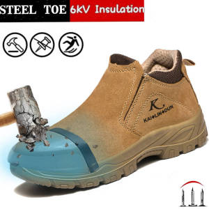 TOMITANY Steel Toe Cap Working Boots Anti-Puncture Work Shoe For ManIndestructible Work Shoes Outdoor Work Shoes Safety Boots for Men