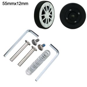 HESONG 2Pcs Durable DIY With Screw Caster Wheel Repair Kit Travel Luggage Wheels Replace Wheels Suitcase Parts Axles