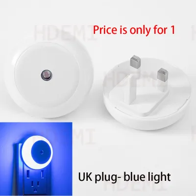 LED Light Control Sensing Night Light UK/US/EU Plug Smart Lamp For Room Corridor 5 Colors Available