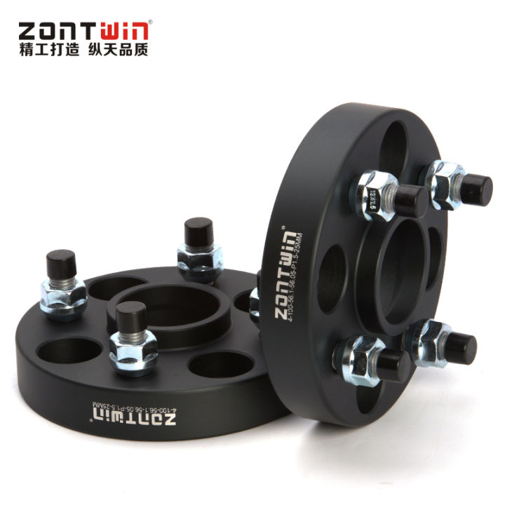 Élargisseurs De Voie Pour Renault – 2 Pièces 15 Mm | PCD 4x100, CB 60.1 Mm | Alliage Alu Noir