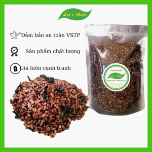 Gạo lứt sấy rong biển / sấy giòn  Lets Nuts túi 500g thơm ngon bổ dưỡng món ăn vặt phù hợp với chế độ ăn healthy giảm cân