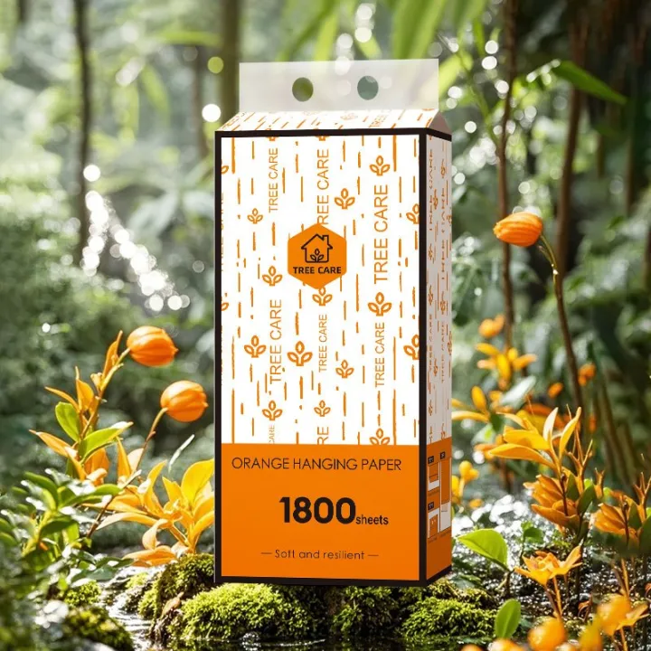 YXL%201800%20sheets%20XL%20size%20Orange%20Pull%20down%20tissue%20Wall-Mounted%20Paper%20%E3%80%90Buy%201%20take%201%E3%80%91%20-%20Image%203