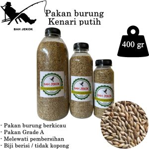 Pakan burung biji kenari untuk Kenari Finch Parkit Lovebird kualitas vita gacor BTL (400gr)