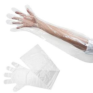 Shoulder Length Gloves - Disposable Full Arm Gloves for Ruminants  cattle pigs goat - Pack of 10/20/50/100