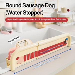 Kitchen Storage Flap Retractable Sink Flap Sausage Dog Basket