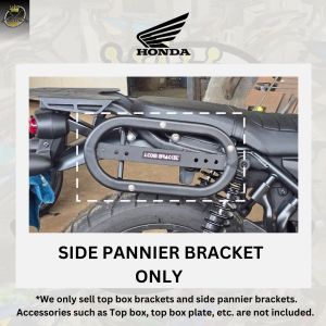 HONDA CL500 WITH J.COM HEAVY DUTY TOP BOX BRACKET AND SIDE PANNIER BRACKET