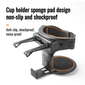 🚗Solve the problem of shaking cups with this car cup holder. This shock-proof cup holder is slip-resistant and vibration-resistant. It rotates 360° and is stable enough to withstand falls. It holds all sizes of cups