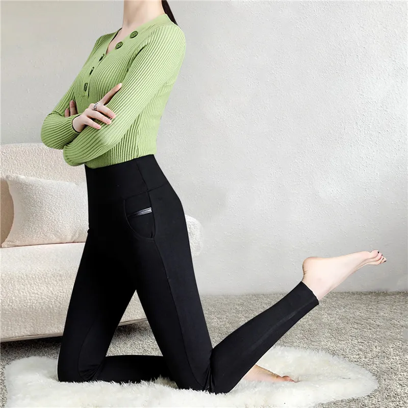 Winter Leggings Velvet Warm Tights High Elastic Thicken Female