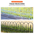 Decorative Garden Fence Insert 6 Pack Rustproof Plastic Garden Picket Fence Edging Lawn Flowerbeds Plant Borders Decorative for Yard Landscape Patio. 