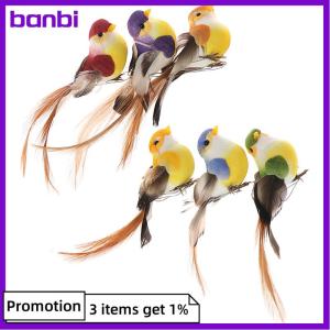 banbi ขนนกโฟมประดิษฐ์รูปนกขนาดเล็ก1ชิ้นของตกแต่งงานแต่งงานงานปาร์ตี้ที่บ้าน