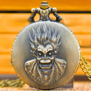 Vintage Wolf Pocket Watch Mens and Womens Anime Quartz Hanging Watches Fashion Accessories Childrens Holiday Gifts