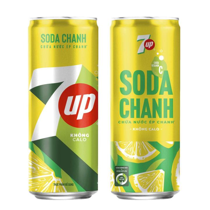 [Co.op Online] - Nước ngọt 7Up Soda chanh lon 320ml