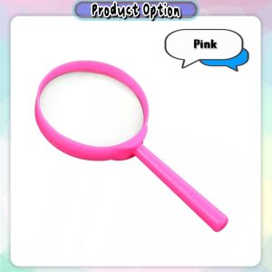 [Choo Choo Toy] 60mm Plastic Handheld Magnifying Glasses Magnifier Loupe Glass Observation Tool 放大镜 Kanta Pembesar - BT348