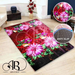 Karpet Malaysia UK 140X190 (COD). Karpet Lantai Anti slip Karpet Minimalis Karpet Bungga Karpet Ruang tamu