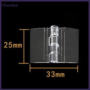 [Heartsbat] 10PCS Durable Clear Acrylic Folding Hinges Transparent Plexiglass Hinge 5 Sizes