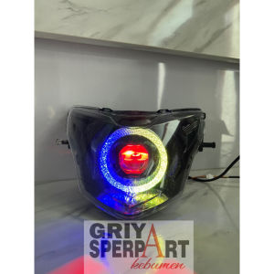Lampu depan jupiter mx New custome biled billed Matrix Ring bulat