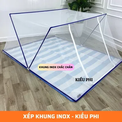 Màn chụp tự bung Cao Cấp người lớn Mùng ngủ chụp tự bung 1m 1m2 1m4 1m6 1m8 2m2 xếp thông minh gấp gọn