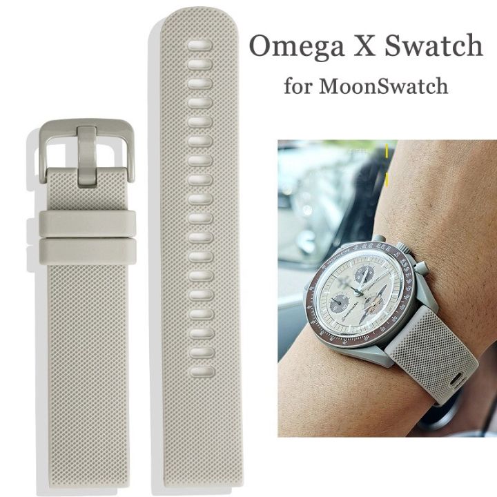 Silicone Rubber Strap for for Oomega X Swatch Joint MoonSwatch