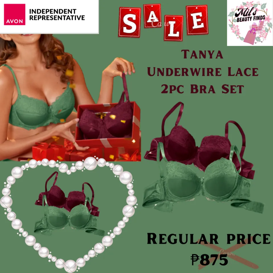 TANYA ~ Avon Underwire Lace 2 - pc Bra Set From 32A up to 38B