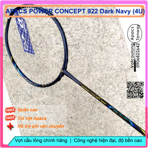 Vợt Cầu Lông Apacs Power Concept 922 Dark Navy (4U) | Vợt thân đũa cân bằng công thủ thích hợp đánh phong trào