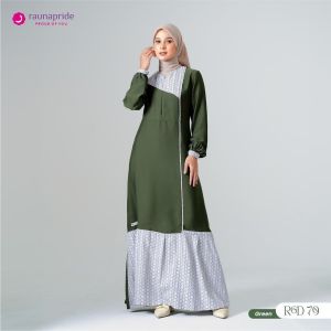 Gamis Wanita Terbaru / Raunapride GD-79 / Fashion Muslim Kekinian