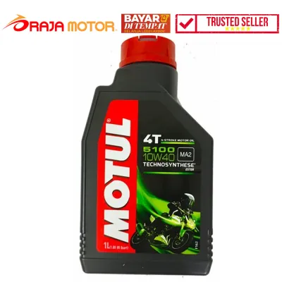 COD Motul Perawatan Motor Oli Motor 4 Tak 5100 STR 10W/40 1L - Jual Aksesoris Variasi Sepeda Motor - PROMO PESTA GAJIAN DISKON MIDYEAR SALE 7.7 - Gratis Ongkos Kirim - Peking Dus Babel