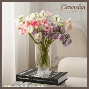 [Carmelun] แจกันดอกไม้อะคริลิคไฮโดรโปนิกส์ของตกแต่งบ้านกระถางดอกไม้ใสแจกันตกแต่งบนโต๊ะสำหรับงานแต่งงาน1ชิ้น