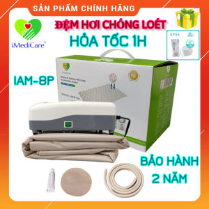 [HCM]Đệm hơi chống lở loét iMediCare iAM-8P New mẫu mới 2022 tặng cuộn băng thun (nệm khí) - Singapore - Chính hãng