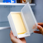 KINGREADY Japanese Style Butter Cutting Storage Box Cheese Storage Container Butter Dish