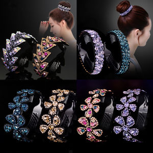 【Ready Stock/COD】Girls Headwear Rhinestone Hairpins Crystal Flowers Hair Clips