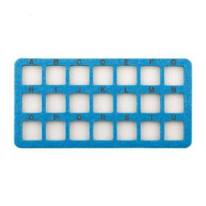 Nonslip 21ตารางรู้สึกว่าเสื่อเวิร์กสเตชันแผ่นรองทำงานสำหรับการจัดลูกปัดที่ปลอดภัยในระหว่างการสร้าง