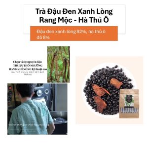 MỘC THANH TRÀ - ĐẬU ĐEN XANH LÒNG RANG MỘC VÀ HÀ THỦ Ô 500GR