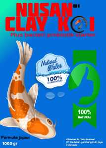 Clay Premium - Penjernih Kolam Koi + Bakteri Probiotik Starter - 300 gr dan 1000 gr